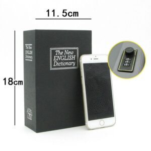 Dictionary Book Safe with Coded Lock Hidden Security Box for Money and Valuables