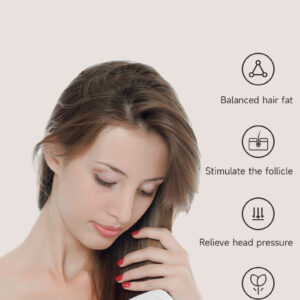 Black Advanced 3-in-1 Scalp & Hair Care Massage Comb - Red Light Therapy, EMS Microcurrent & Vibration for Healthy Hair Growth