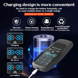Dual Channel EMS TENS Microcurrent Massager Device with 9 Modes Pain Relief Stimulator & 4 Pairs of Patches